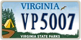 Virginia, Specialty plates (AB1234)
