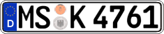 German license plate, Regular plates