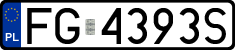 License plates of Poland, Regular car plates