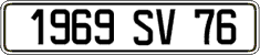 French license plate, FNI