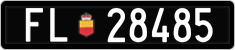 License plate of Liechtenstein, Cars