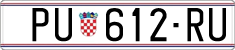 License plate of Croatia, Regular plates