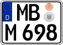German license plate, Regular plates