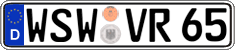 German license plate, Regular plates