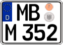 German license plate, Regular plates