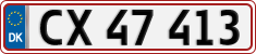 License plate of Denmark, Regular plates