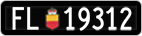 License plate of Liechtenstein, Cars