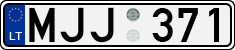 License plate of Lithuania, Cars