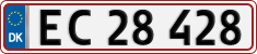 License plate of Denmark, Regular plates