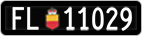License plate of Liechtenstein, Cars