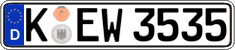 German license plate, Regular plates