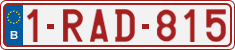 License plate of Belgium, Regular plates (2010)