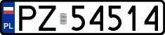 License plates of Poland, Regular car plates