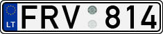 License plate of Lithuania, Cars