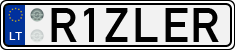 License plate of Lithuania, Vanity Plates