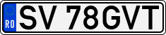License plate of Romania, Regular plates