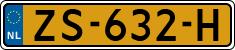 License plate of the Netherlands, Cars