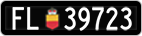 License plate of Liechtenstein, Cars