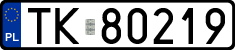 License plates of Poland, Regular car plates