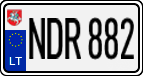 License plate of Lithuania, Cars