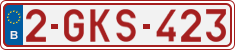 License plate of Belgium, Regular plates (2010)