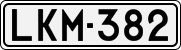 License plate of Finland, Cars