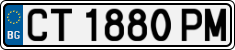 License plate of Bulgaria, Cars