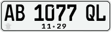 License plate of Indonesia, Regular plates