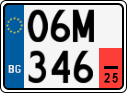 License plate of Bulgaria, Temporary