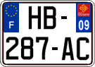French license plate, SIV (ordinary)