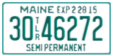 Maine, Semi Trailer (12-3456X)
