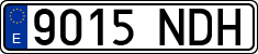 License plates of Spain, Ordinary (2000)