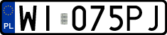 License plates of Poland, Regular car plates