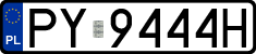 License plates of Poland, Regular car plates