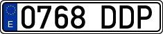 License plates of Spain, Ordinary (2000)