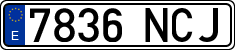 License plates of Spain, Ordinary (2000)