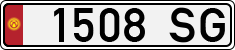 License plate of Kyrgyzstan, Organizations (1994)