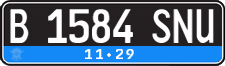 License plate of Indonesia, Regular plates