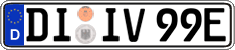 German license plate, Electric vehicles