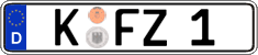 German license plate, Regular plates