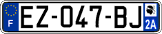 French license plate, SIV (ordinary)