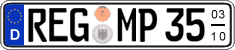 German license plate, Seasonal plates