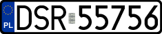License plates of Poland, Regular car plates