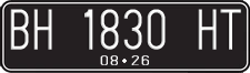 License plate of Indonesia, Regular plates