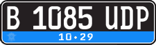 License plate of Indonesia, Regular plates
