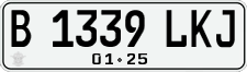 License plate of Indonesia, Regular plates