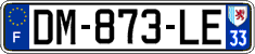 French license plate, SIV (ordinary)