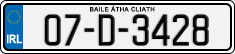 License plate of Ireland, Regular plates