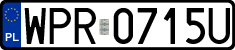 License plates of Poland, Regular car plates