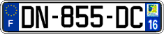 French license plate, SIV (ordinary)